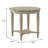 Avarey Traditional 24"Dia Round 1-Shelf End Table with Scalloped Top-504615271