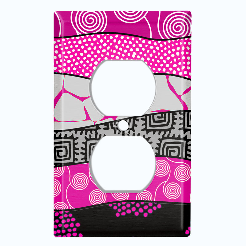 Patterned 1 - Gang Toggle Light Switch Standard Wall Plate