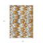 Tapis extérieur lavable abstrait en cuivre terre cuite 8 pi x 10 pi