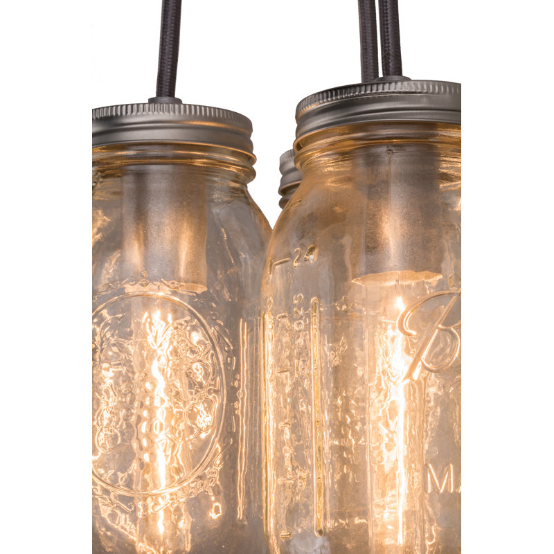 Luminaire suspendu pour pot de grappe 3 lumières Sipes