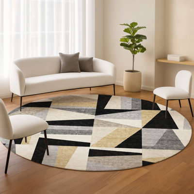 Tapis géométrique intérieur / extérieur lavable à la machine Chantille ACN2327