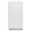 Commode 6 tiroirs blanche ultrabrillante