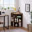 Cayhlin 3-Tier Corner Bookcase Cabinet with 8 Cubbies, Wooden Corner Shelf with Curved Front Design, Cube Toy Storage Organizer Corner Units for Small Space, Living Room, Bedroom, Entryway-87664714