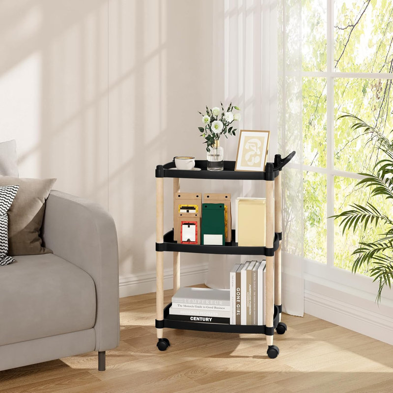 Glormarie Wood Bar Cart