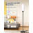 Campeaux 68'' Traditional Floor Lamp