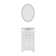 Goyette 24" W Single Bathroom Vanity Set with Mirror