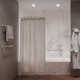 Minimalist 72" Adjustable Curved Fixed Shower Curtain Rod