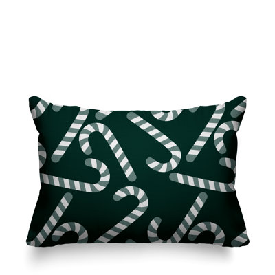 Coussin décoratif intérieur / extérieur Christmas Candy Cane