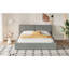 Grand lit plateforme tapissier en velours avec structure solide-2089997084