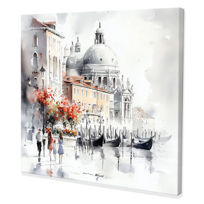 «Venice's Gondola By The Canal II», reproduction d'art murale de Venise
