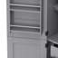 Armoire de cuisine haute avec support pour micro-ondes, 4 portes et casier à vin-136173289