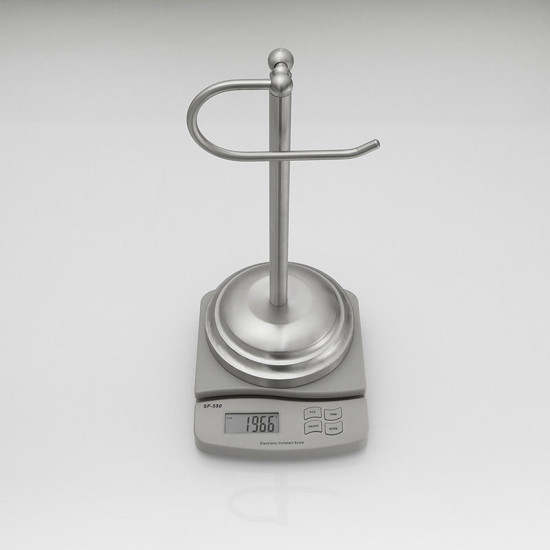 Porte-papier hygiénique sur pied, Nickel brossé