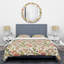 Ensemble de housse de couette mid-century à fleurs imaginaires rétro-40703270