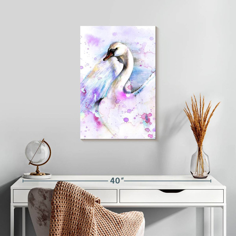 Cygne abstrait Brampt, H 24 po x l 16 po