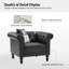 Fauteuil Chesterfield en similicuir avec pieds en bois massif Tecla-1706030912