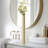 18" Gold Stainless Steel Reflective Pipe Vase-108344797-108344798