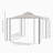 10x10ft Patio Gazebo, Double Roof, with Netting, Steel Frame, Beige