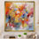Tourbillons colorés bleus, jaunes et oranges III - impression
