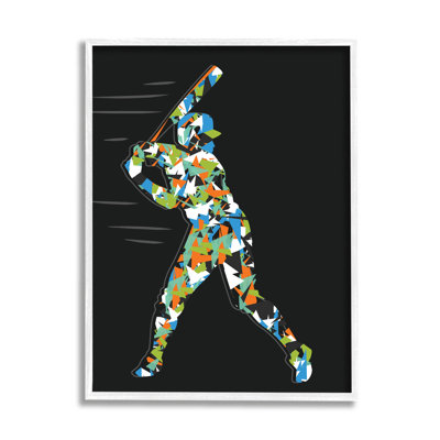 Joueur de baseball à motifs par Arrolynn Weiderhold - impression sur toile