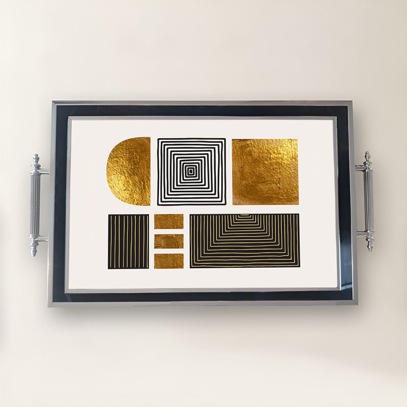 Élégant plateau en verre de 19,7 po x 11,4 po x 1,4 po | Fabrication 100% verre durable | Facile à nettoyer avec un chiffon humide | Idéal pour le service, la présentation décorative et l'organisation | Ajout élégant à la décoration intérieure