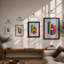 Geometric Columns Minimalist - Print-184873360-184873362