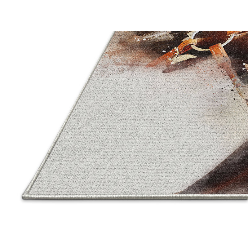 Tapis cheval brun, Rectangle 2 pi x 4 pi