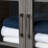 Tall Bathroom Storage Cabinet With 3 Tier Shelf, Glass Door Cabinet, Freestanding Linen Tower With Adjustable Shelves-2115799162
