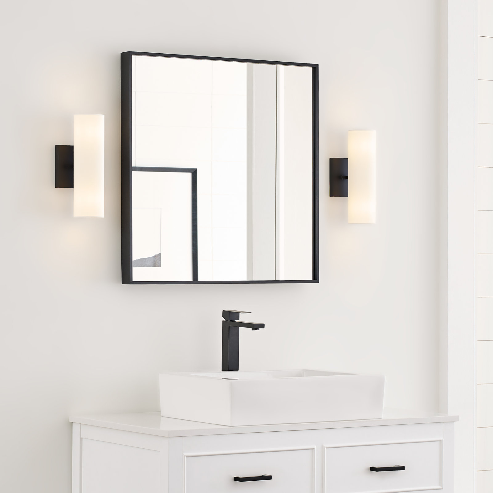 Capalino 2-Light Bath Sconce, Midnight Black
