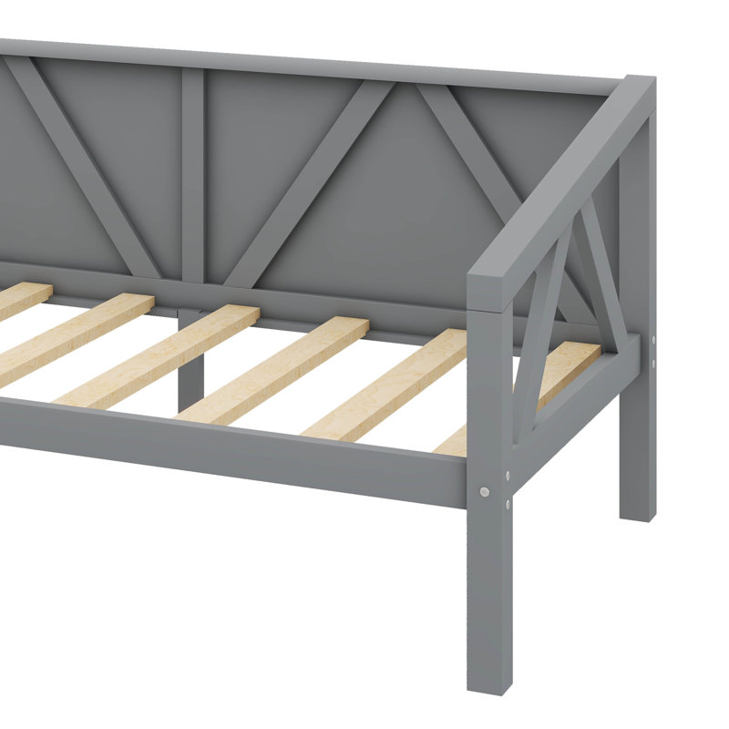 Contemporary Minimalist-Design Daybed Idea, Gray, Twin