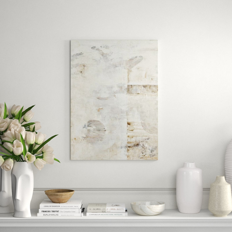 Gray Gesture Print by Sara Brown, 64" H x 47" W x 1.5" D, Outdoor