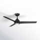 54" Mocha 3 - Blade Outdoor/Indoor Smart Propeller Ceiling Fan with Remote Control Included