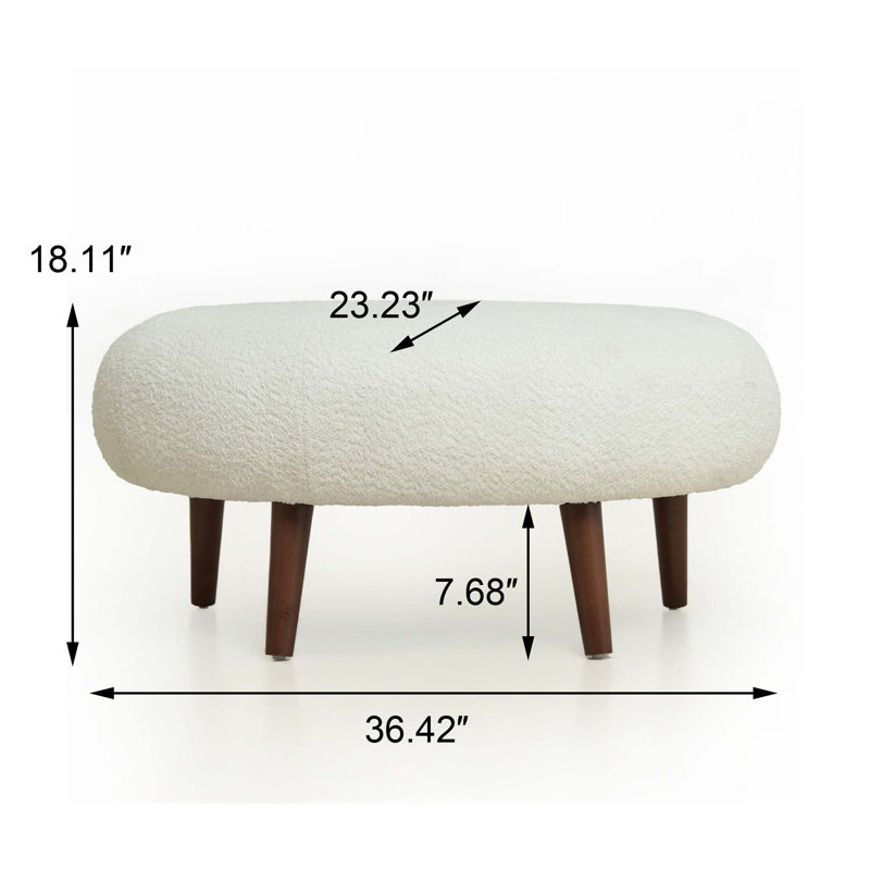 Fauteuil baquet de luxe en chenille avec coussin et repose-pieds