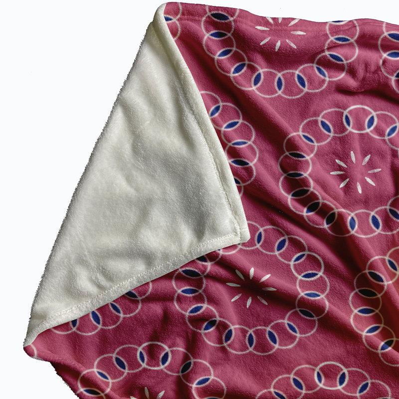 Raya Plain Weave / Muslin Throw Blanket, Pink