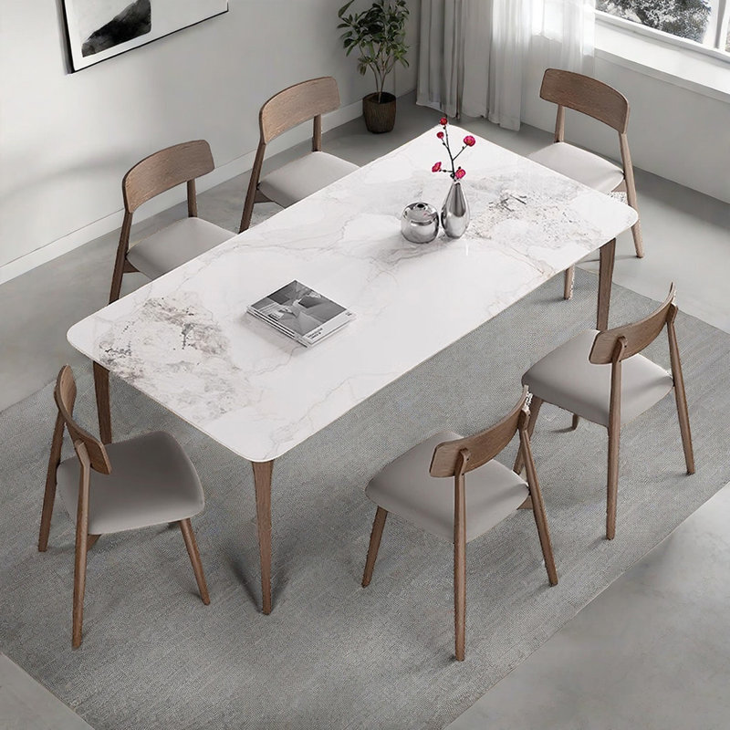 Table de salle à manger rectangulaire, H 29,53 po x L 70,87 po x l 35,43 po