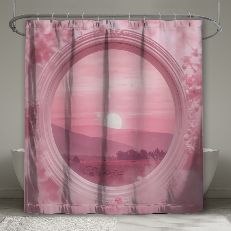 Rideaux de douche Pink Sunset, L 70 po x H 72 po