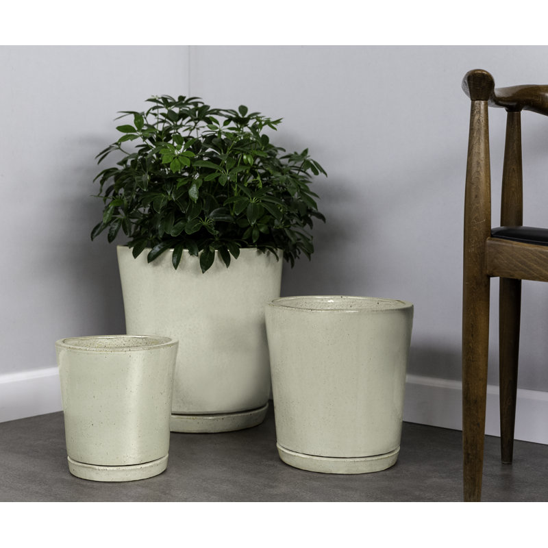 I/O Series Handmade Planter, Cream