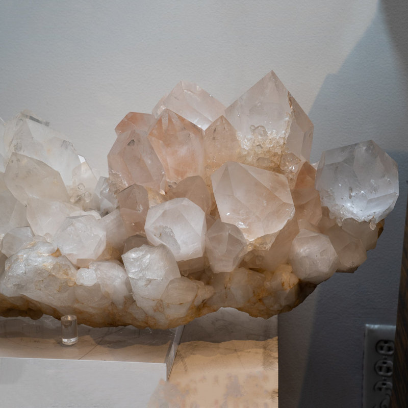 Genuine Huge Clear Quartz Crystal Cluster Point From Brazil