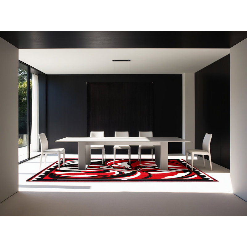 Fiery Ascension Rug, Rectangle 2' x 3'