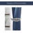 Plume 2 Magnetic Metal Feather Curtain Tiebacks-58714428