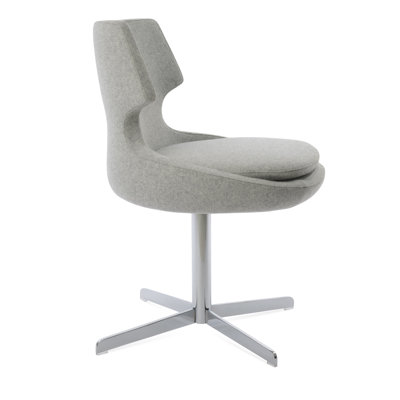 Chaise d'appoint pivotante de 21,5 po Patara
