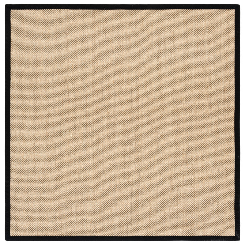 Tapis uni en fibres de sisal Trinidad, Carré 6 pi