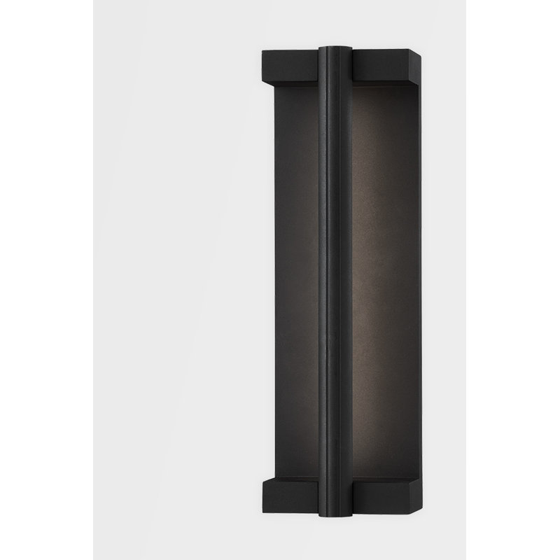 Black 15" Direct Wired Electric LED Wall Sconce