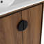 24'' Bathroom Vanity With Top Sink, Modern Bathroom Storage Cabinet With 2 Soft Closing Doors, Single Sink Bathroom Vanity