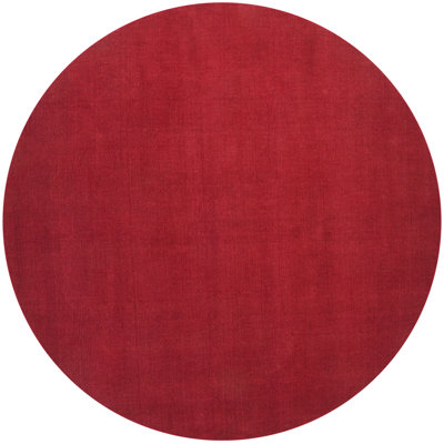 Crowe Handmade Wool Burgandy Rug