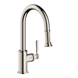 AXOR Montreux 2-Spray HighArc Kitchen Faucet with Pull-Down, 1.75 GPM