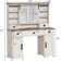Azraf 47.2"W Farmhouse Large Vanity Dressing Makeup Table with 5 Drawers