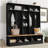 Wide Design Hall Tree With Storage Bench, Minimalist Shoe Cabinet With Cube Storage & Shelves, Multifunctional Coat Rack With 8 Hooks For Entryways, Mudroom, Black (OLD SKU: N721S000021B)-1772430664