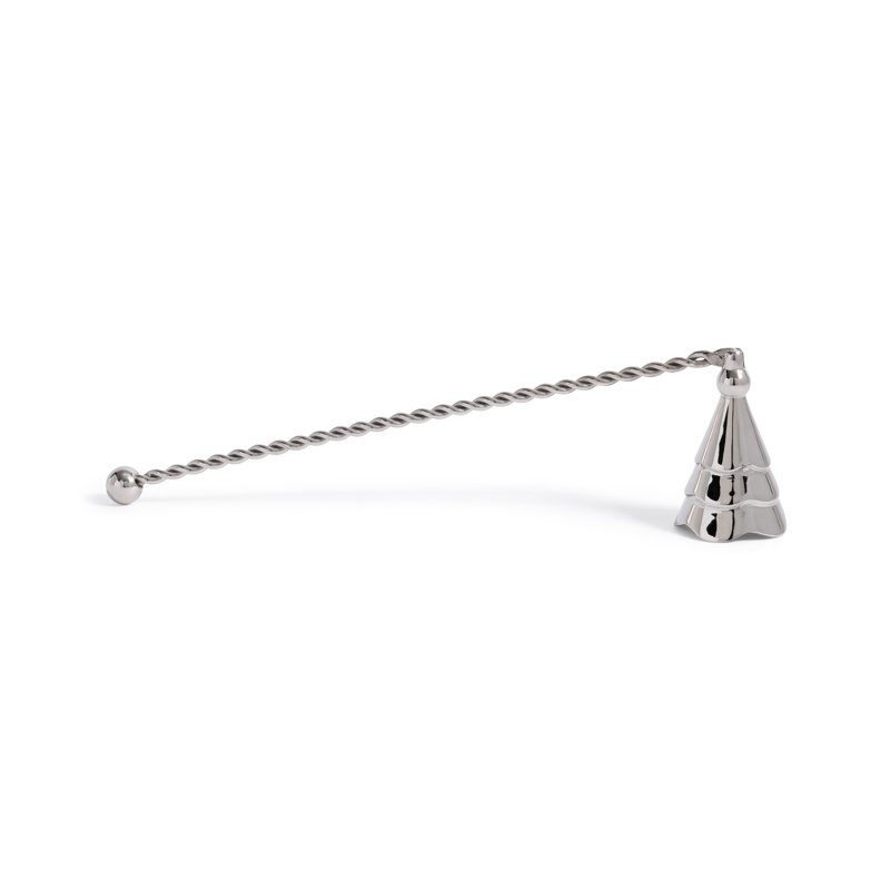 Christmas Tree Design Brass Candle Snuffer, Wave Nickel
