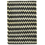 Hand Knotted Area Rug in Black And White