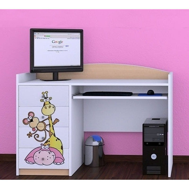 Toulouse 125cm Computer Desk, Beige